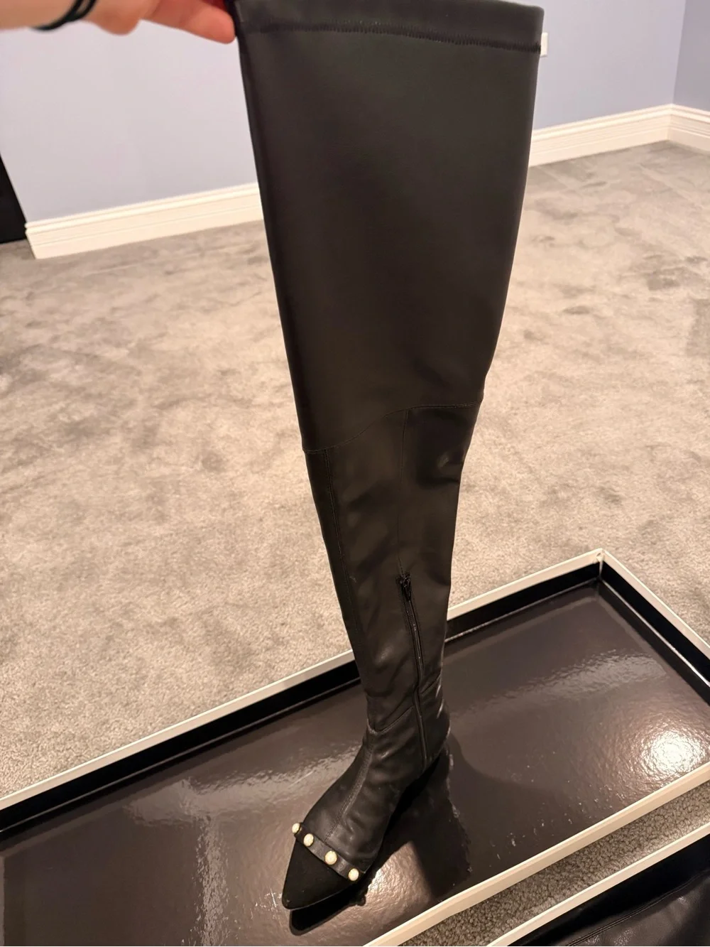 Philosophy Di Lorenzo Serafini Over the Knee Black Boots Size 7.5